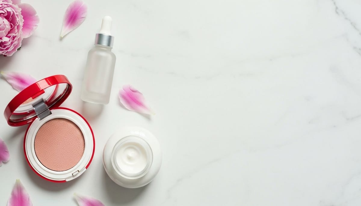 TIRTIR Korean skincare and Mask Fit Red Cushion flat lay — Park Seo Joon's K-beauty brand review